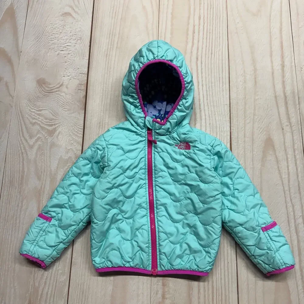 The North Face Baby Girls 18-24M Reversible Perrito Insulated Hooded Jacket